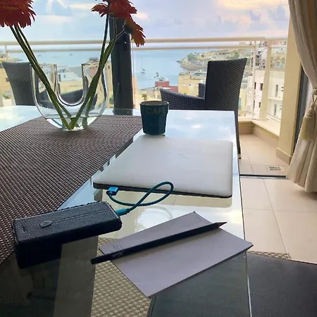 Apartment With 2 Bedrooms In Wied Ilghajn With Wonderful Sea View Shared Pool Balcony * Marsaskala